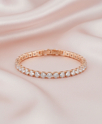 Tennis Bracelet [Rose gold]
