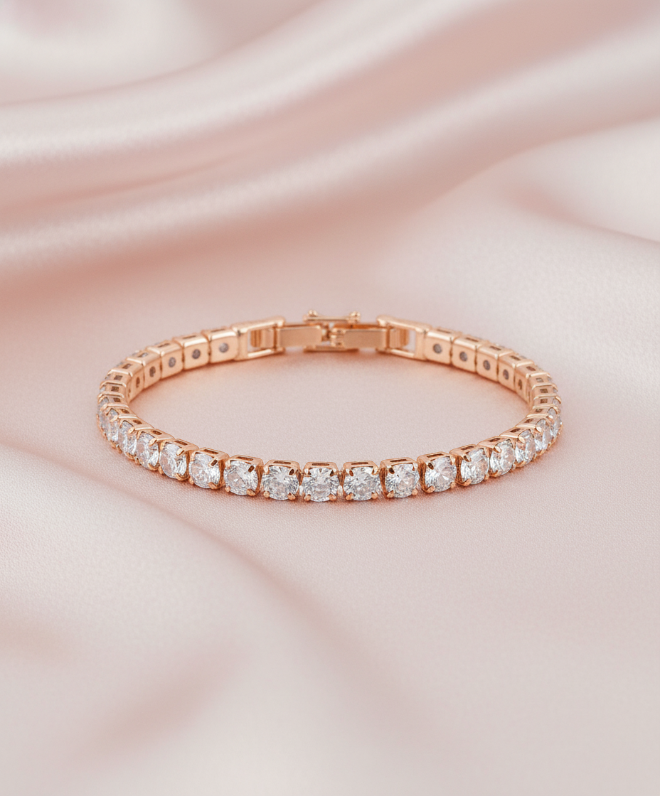 Tennis Bracelet [Rose gold]