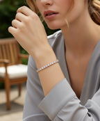 Tennis Bracelet [Rose gold]