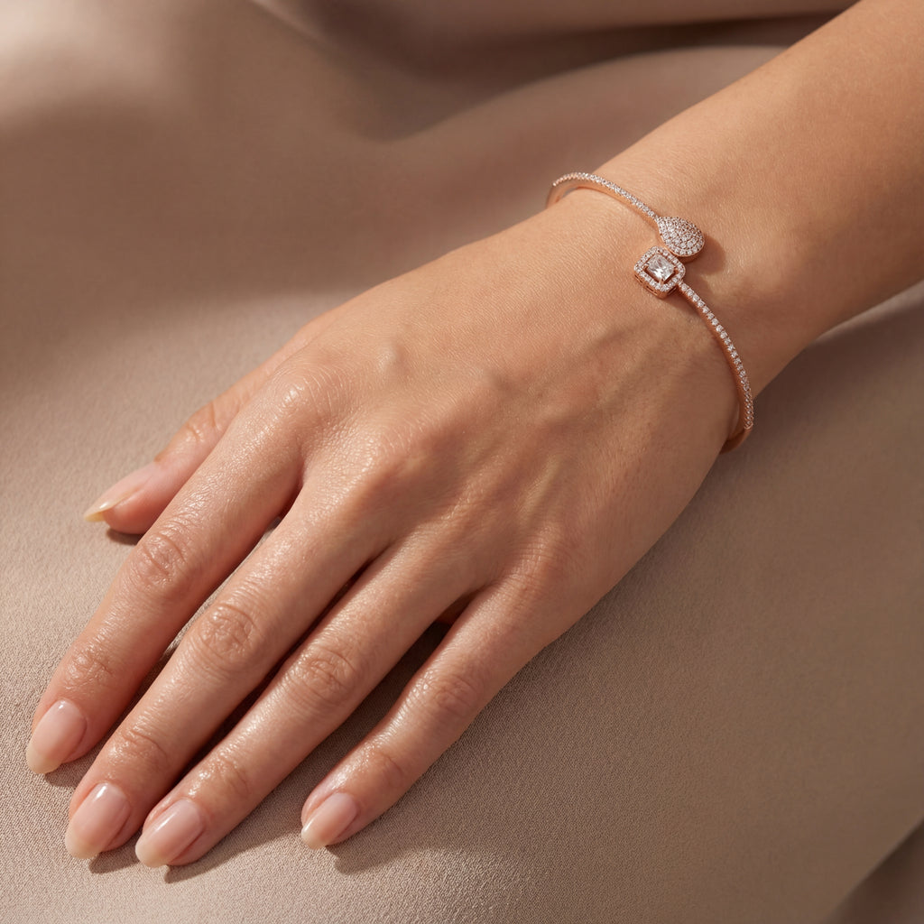 Cz Duo Cuff Bracelet