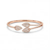 Cz Leafy Luxe Cuff bracelet