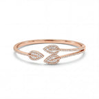 Cz Leafy Luxe Cuff bracelet