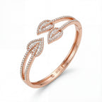 Cz Leafy Luxe Cuff bracelet
