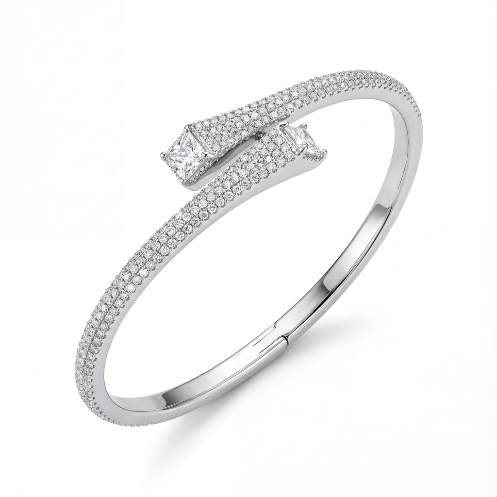 Cz Pave Twist bracelet