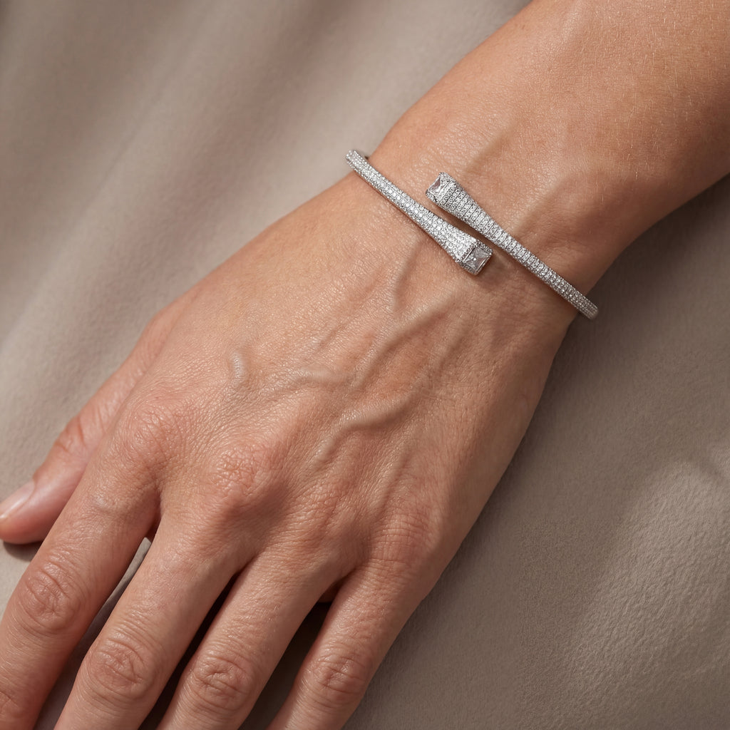 Cz Pave Twist bracelet