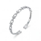 U Link CZ Hardware Cuff Bracelet