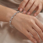 U Link CZ Hardware Cuff Bracelet