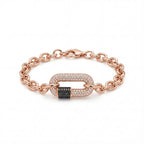 Rose Noir Chain bracelet