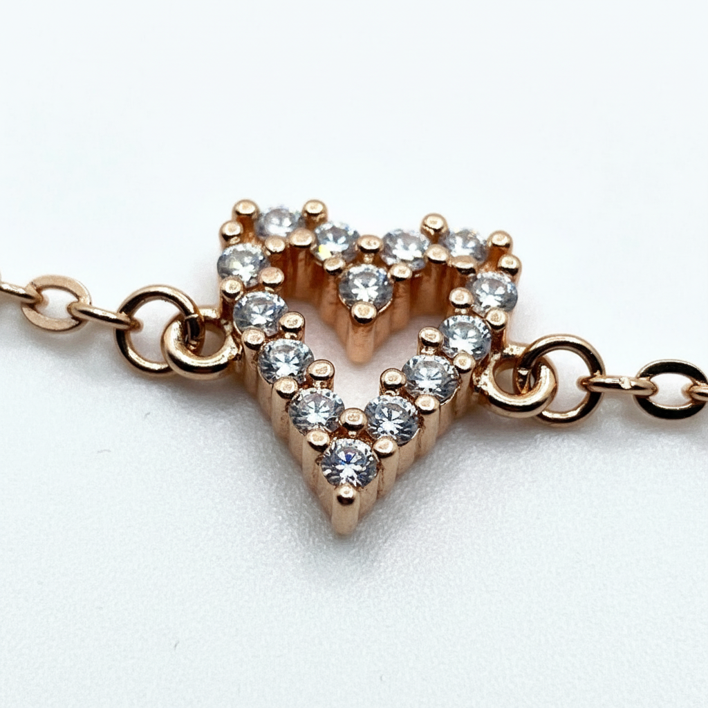 Rose Heart Bracelet