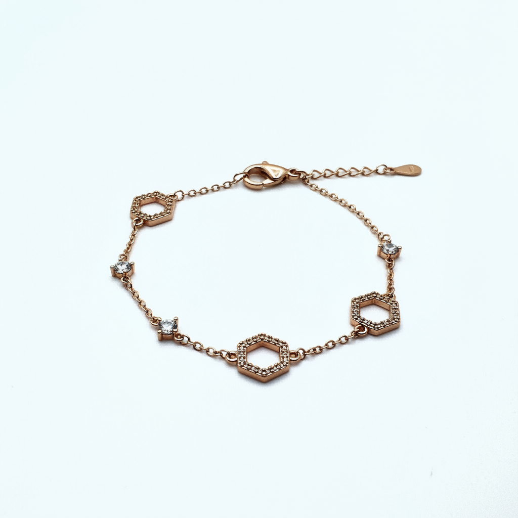 Hexagon Sparkle Charm