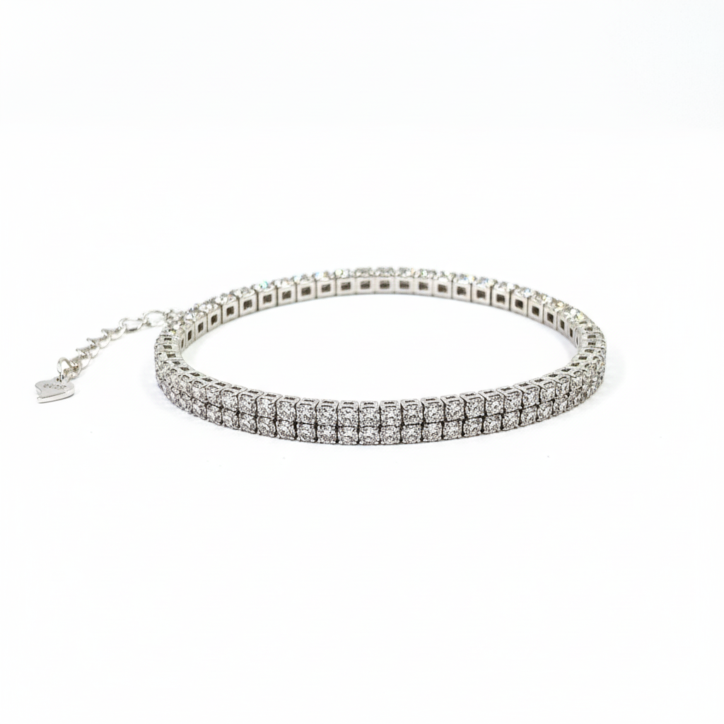 Sparkle Strip Tennis Bracelet