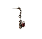Marcasite Garnet Earrings
