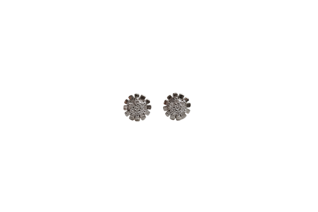 Sun Flower CZ Studs