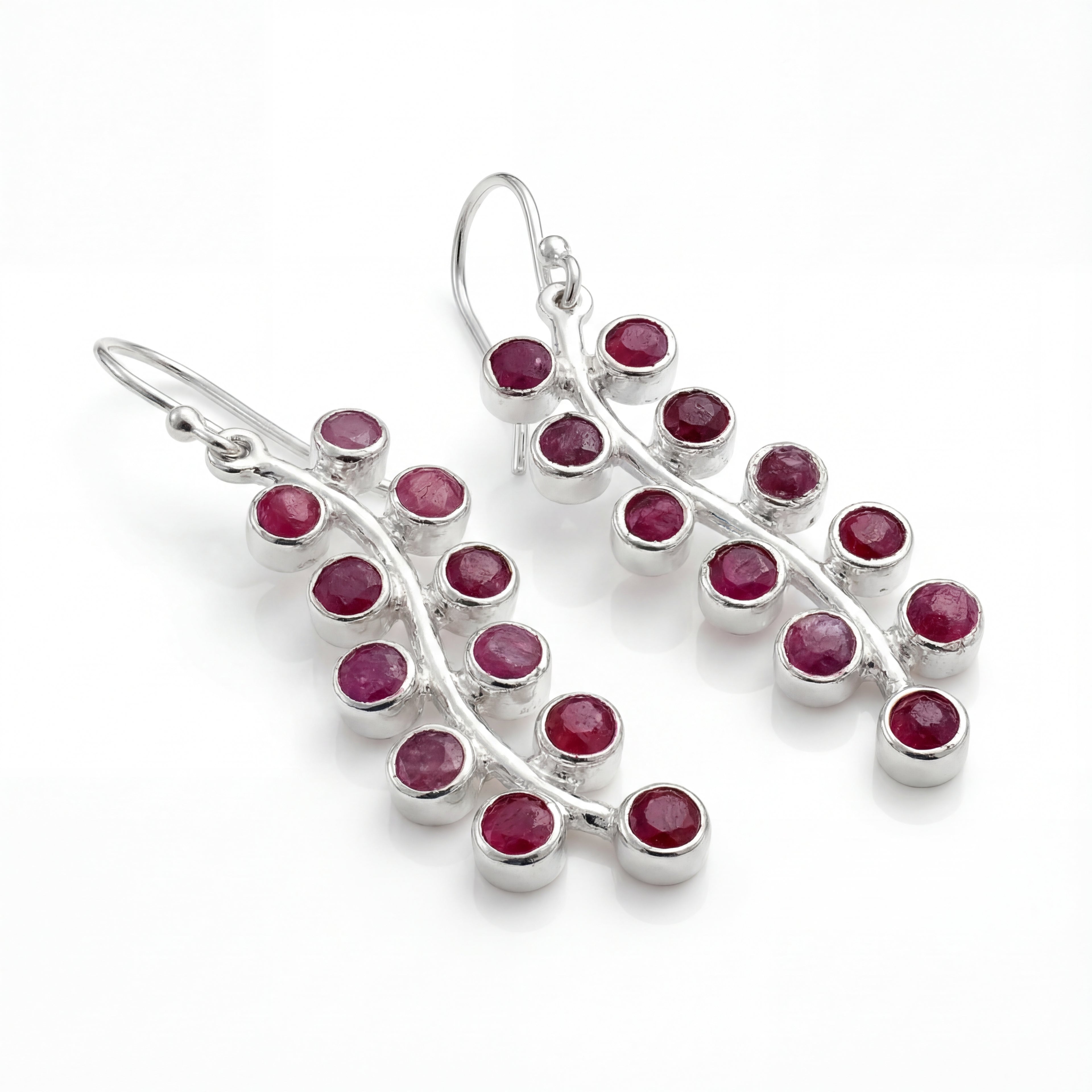 Ruby Vine Danglers