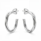 Sleek Silver Circles