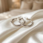 Sleek Silver Circles