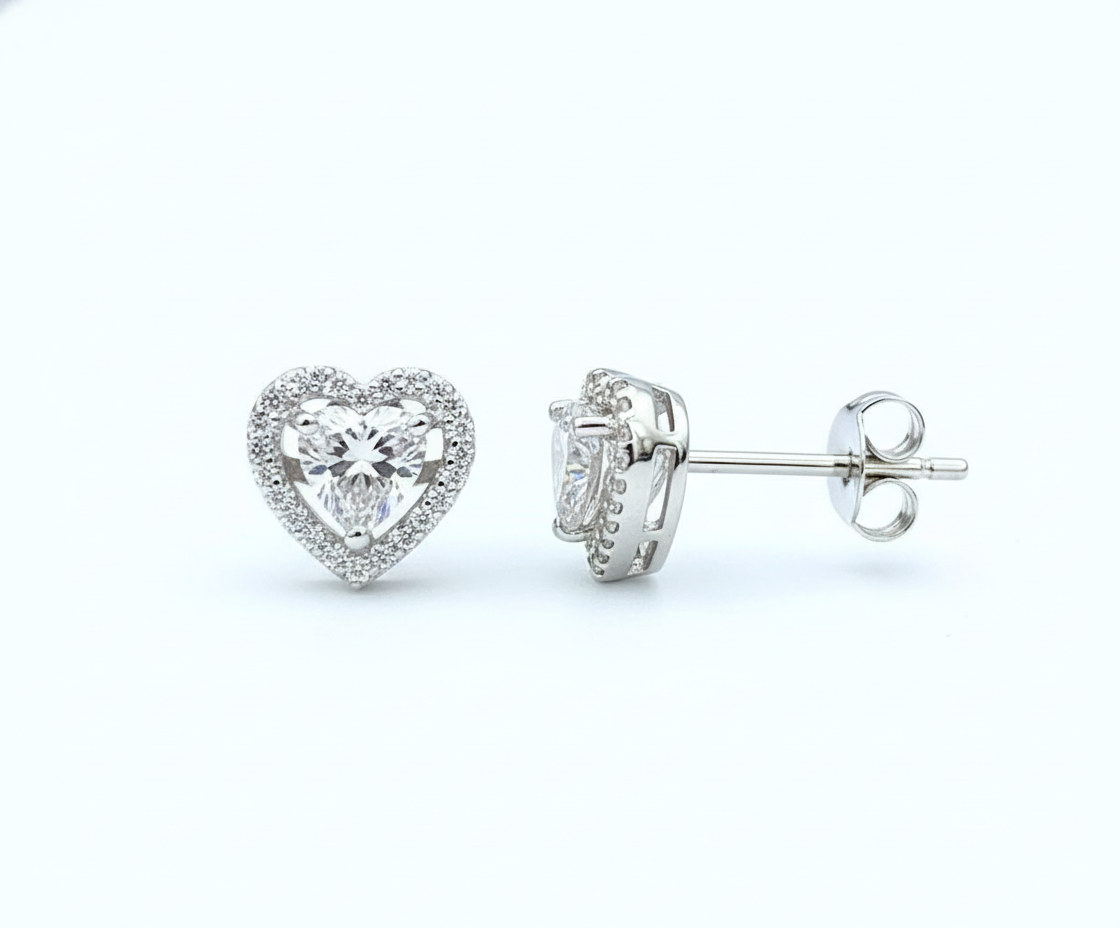 Heart Ear Studs