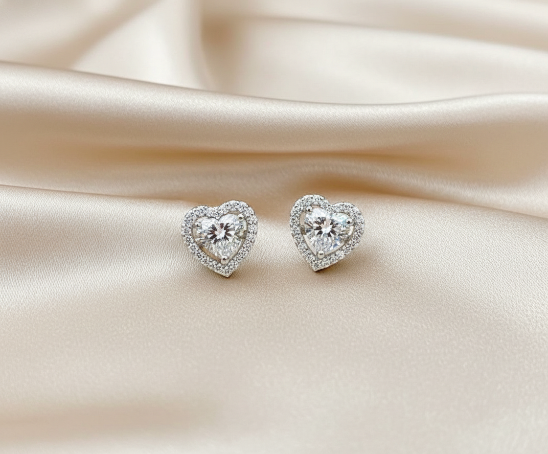 Heart Ear Studs