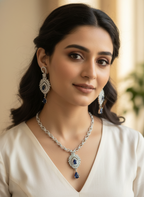 Blue Sparkle Noir Necklace