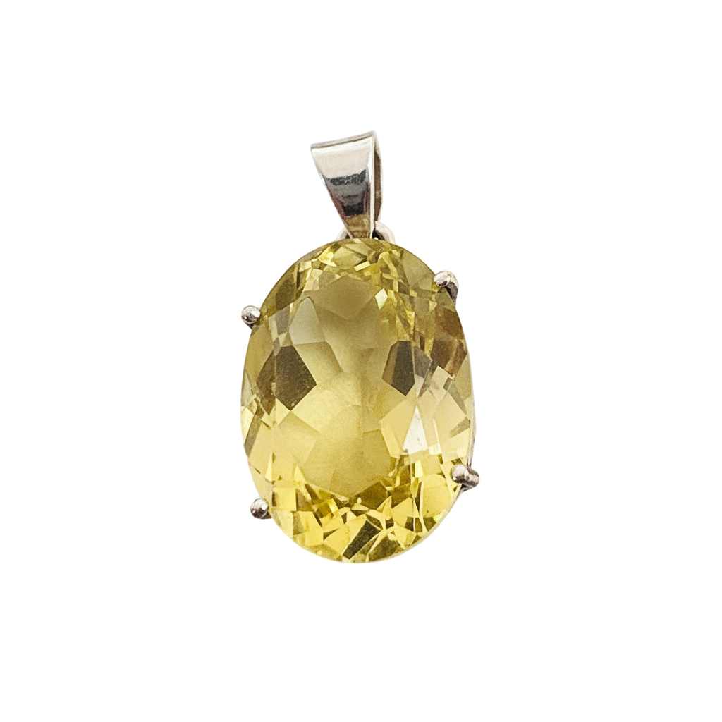 Citrine Pendant (Prong Setting)