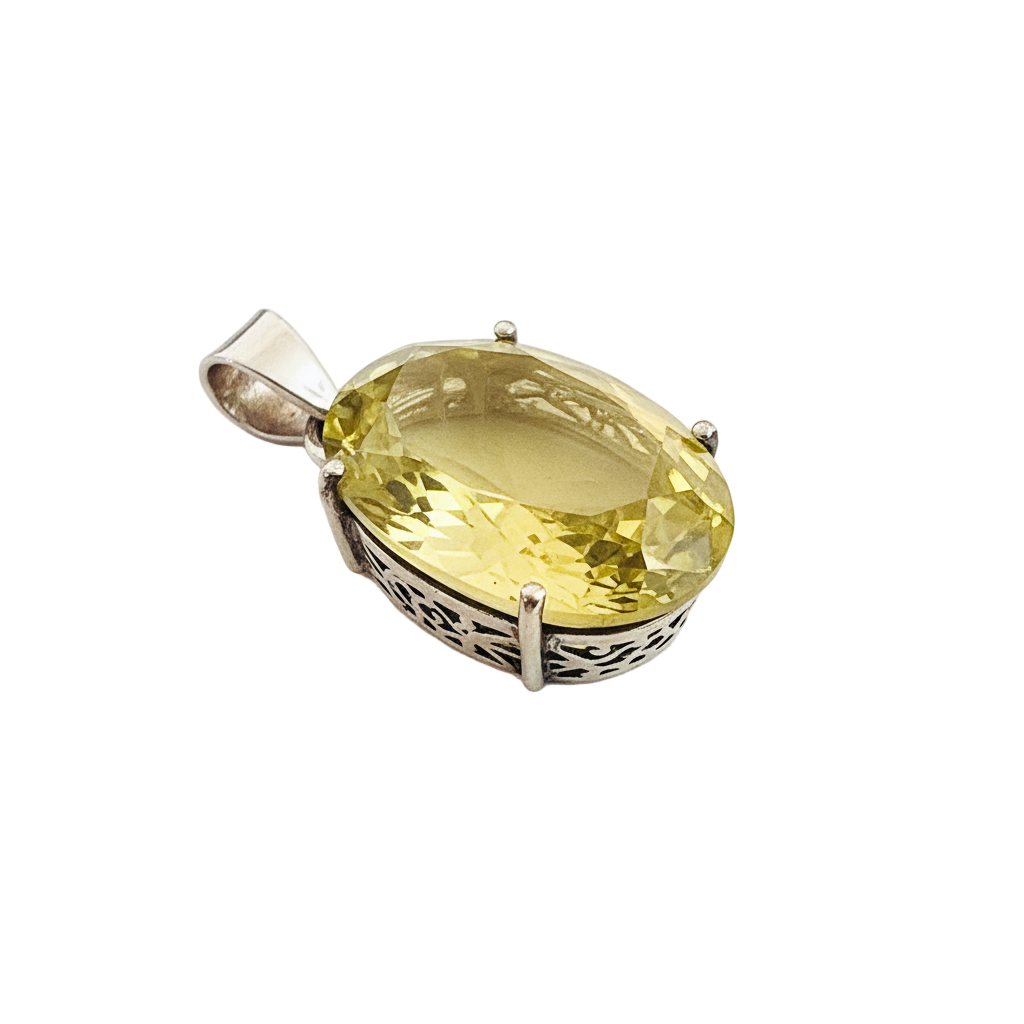 Citrine Pendant (Prong Setting)