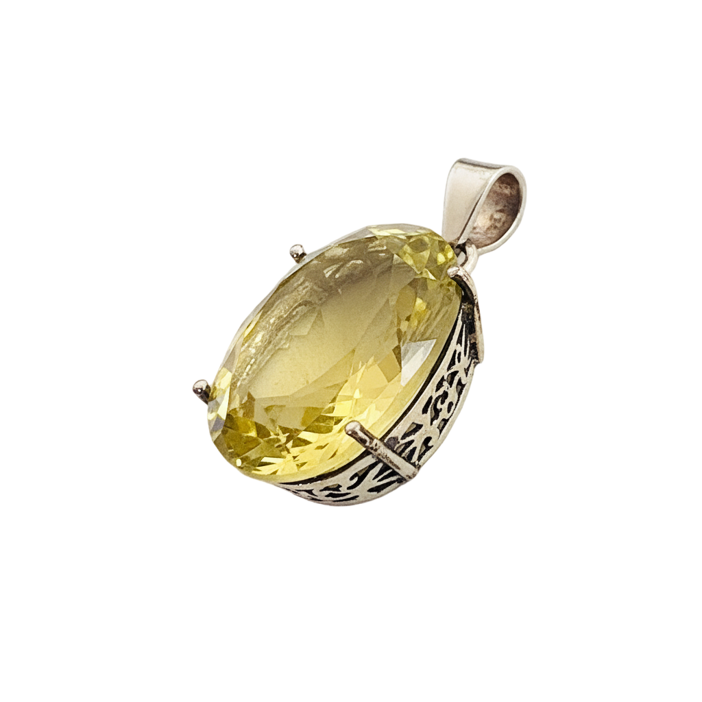 Citrine Pendant (Prong Setting)