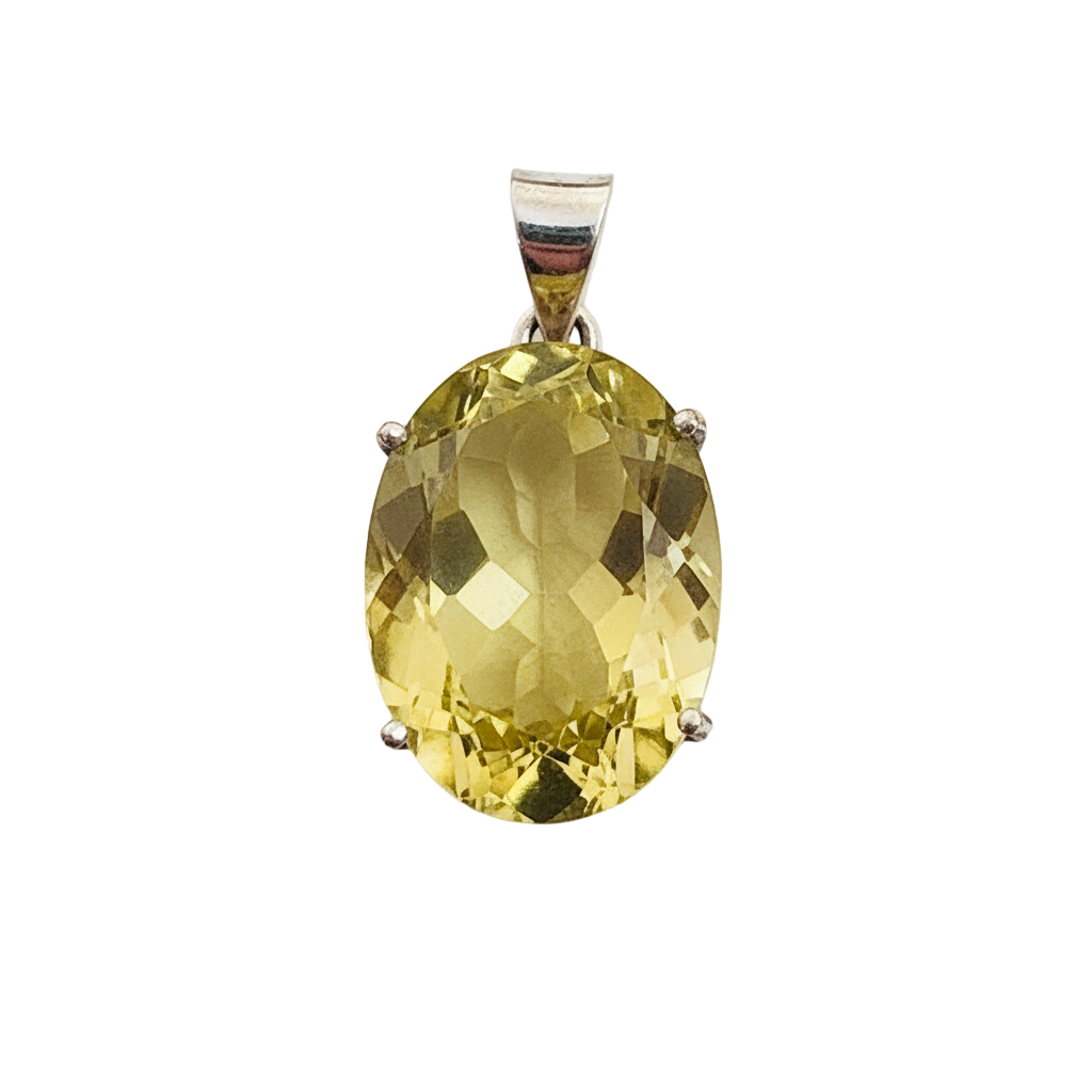 Citrine Pendant (Prong Setting)