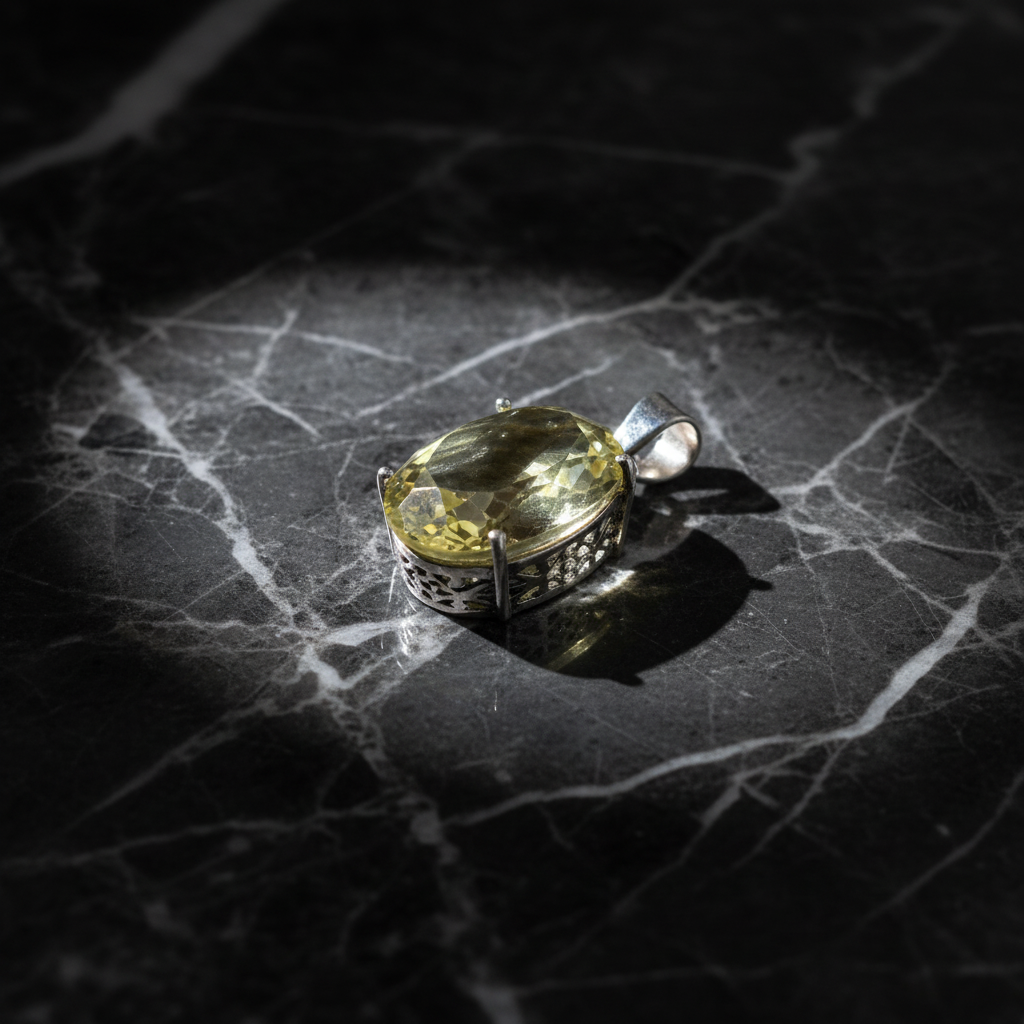 Citrine Pendant (Prong Setting)