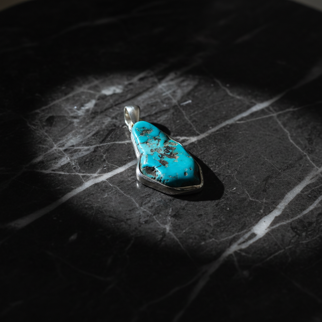 Sleeping Beauty Turquoise Pendant