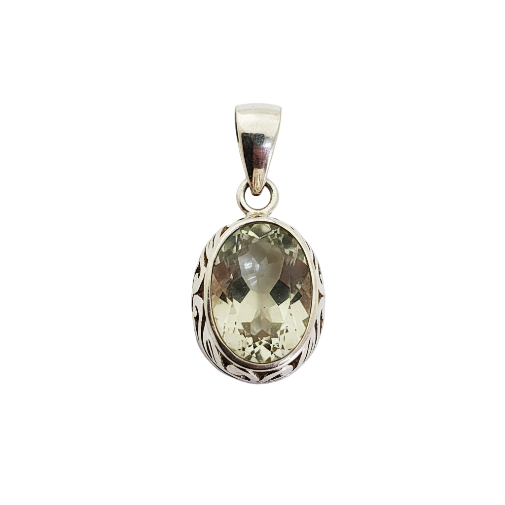 Green Amethyst Pendant