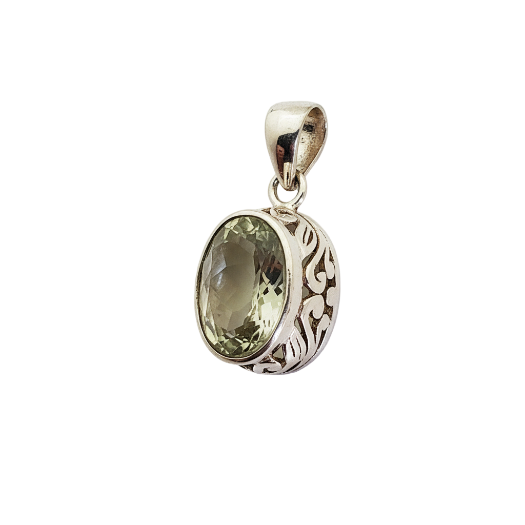 Green Amethyst Pendant