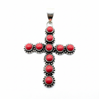 Christmas Cross Charm