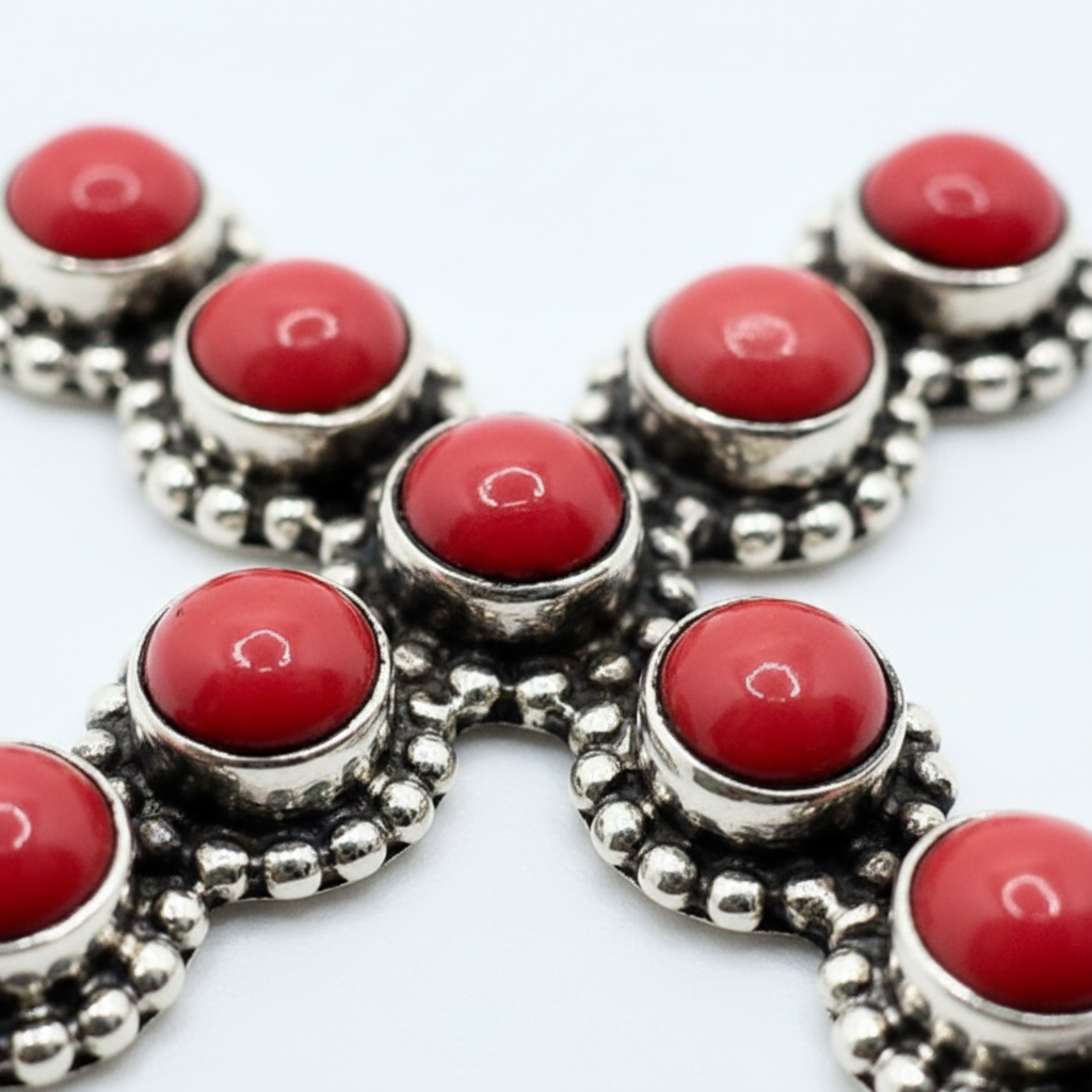 Christmas Cross Charm