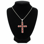 Christmas Cross Charm