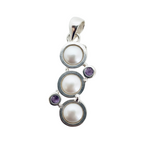 Multi Pearl Gemstone Pendant