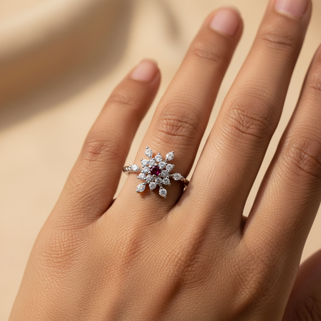 Sun Floral Ring