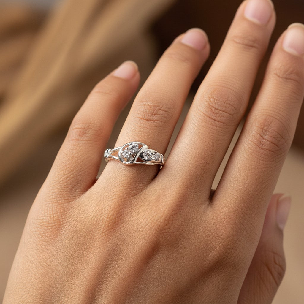 Silver Blossom Ring