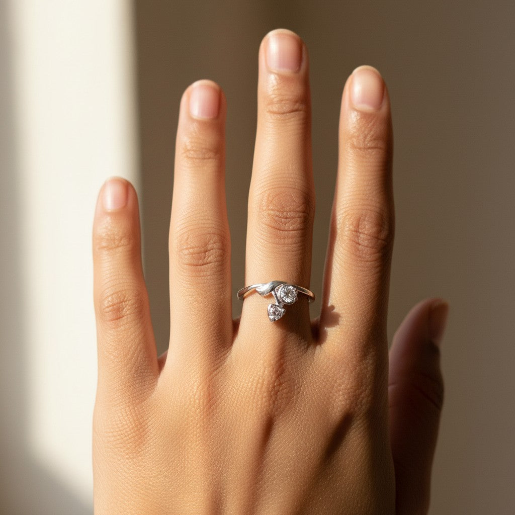 Twin Leaf Ring