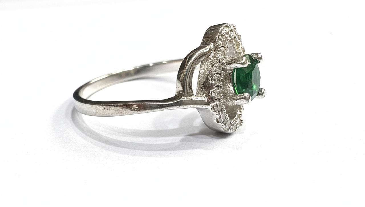 GreenTwirl Ring