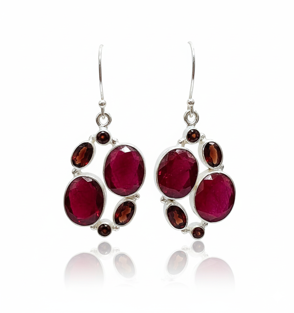 Ruby Fusion Earrings